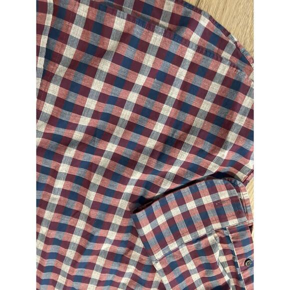 Hickey Freeman Men’s Plaid casual long sleeve button down shirt - Picture 6 of 8